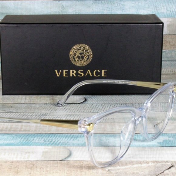 Versace Transparent 54mm Eyeglasses